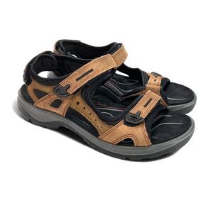 ECCO Womens Yucatan Hiking Sport Sandals EU 40 US 9 Bison Brown $135 Athleisure